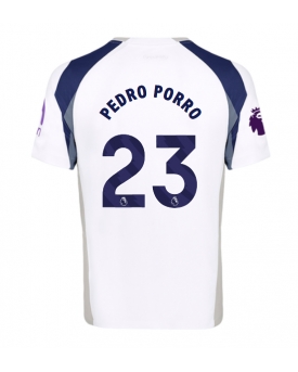 Tottenham Hotspur Pedro Porro #23 Maglia Gara Casa Repliche 2025-26 Maniche Corte